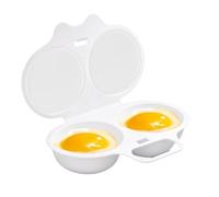 Bracconiere per uova a 2 cavità - Cuociuova portatile a microonde, macchina | Cuociuova utilizzabile nel microonde per preparare pasti veloci, ideale per panini per la colazione, cucina, campeggio, hotel
