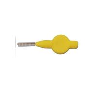 Brace Space - Spazzole interne ortodontiche per pulire le parentesi graffe e staffe 0,7 mm, colore giallo (0,7 mm, medio, giallo)