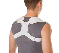 BraceAbility Figura 8 Correttore di clavicola e postura correttore | Imbracatura della clavicola rotta per lesioni e fratture, cinghia di supporto (media)