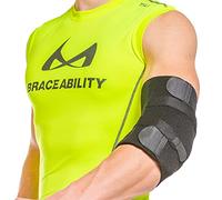 BraceAbility gomitiera imbottita per il nervo ulnare per il supporto durante il sonno e il giorno per il trattamento della neuropatia radiale e nervoso, per il sollievo e il recupero (universale)