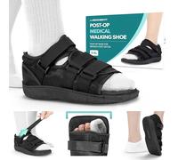 BraceAbility Scarpa post-operatoria per piedi o dita rotti | Scarpette da passeggio per uso medico/chirurgico, tutore per fratture da stress e sandali ortopedici con suola rigida (media - femmina)