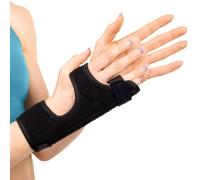 BraceAbility Ulnar Gutter Splint Tutore di supporto per la mano per il trattamento delle fratture del metacarpo e del pugile, per il sollievo dal dolore del mignolo e dell'anulare rotti(S)