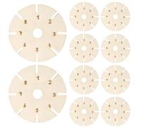 Bracelet Braiding Board Disc, Wooden Plaiting Disc, Wood Material, Skill-Building Fun, Precision Crafting, Ideal for Handmade Necklaces Straps Lanyards Use, 8c