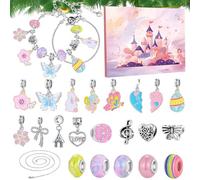 Bracelet Christmas Advent - Girls 24 Days DIYs Crafting Set, Bracelet Making Countdown Calendar | Fun Activity For Girls, Teens, Craft Lovers, Family Gatherings, Party Favor, School, Home Use