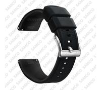 Bracelet de montre en Silicone de qualité, 18mm 20mm 22mm, à dégagement rapide.