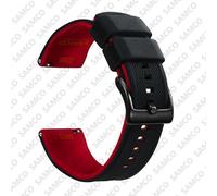 Bracelet de montre en Silicone de qualité, 18mm 20mm 22mm, à dégagement rapide.