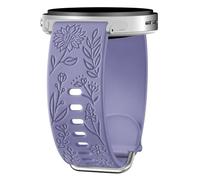 Bracelet floreale inciso, compatibile con Samsung Galaxy Watch 8 40 mm 44 mm/Galaxy Watch 8 Classic 46 mm, carino cinturino sportivo in silicone per uomo e donna, Silicone