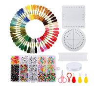 Bracelet Making Beaded Set with 50 Embroidery, Jewelry