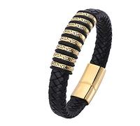 Bracelet, Men's Bracelet, Totem Charm Bracelets, Wrist Chain, Stainless Steel with Magnetic Clasp, Length 18.5 cm, Faux, Without Zirconia