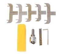 Bracelet Milling Cutter Set, Wooden Bracelet Maker Milling Cutter with HSS Drill Bits and Handle, Wood Ring Cutter Bit Kit for DIY Jewelry Crafting and Home Decor Projects