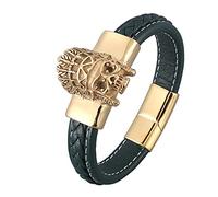 Bracelets, Men's Bracelet Totem Bracelet Boy Bracelet Stainless Steel with Magnetic Clasp Men Gifts