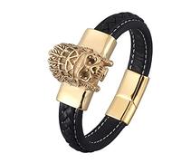 Bracelets, Men's Bracelet Totem Bracelet Boy Bracelet Stainless Steel with Magnetic Clasp Men Gifts