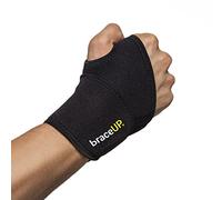 BraceUP Tutore Polso, Polsiera Ortopedica - Polsino Ortopedico Design Leggero Sinistro e Destro per Tunnel Carpale - Fascia di Supporto (Nero)