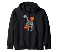 Brachiosaurus Apatosaurus Dinosauro Scheletro Zucca Dino Boy Felpa con Cappuccio