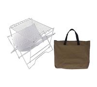 Braciere Barbecue Carbonella in Acciaio Inox Pieghevole per BBQ e Fornacella - Stabile, Multiuso e Portatile per Arrosticini e Campeggio