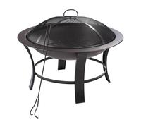 Braciere, Braciere a legna da esterno rotondo in metallo 28 pollici per patio, cortile