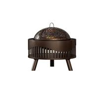 Braciere, Ciotola for stufa a legna da ardere, braciere for camino con griglia Barbecue a carbonella BBQ Grill Stand Braciere all'aperto giardino per patio, cortile