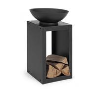 Braciere con Portalegna Efesto 38x38 in Acciaio