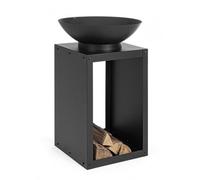 Braciere con Portalegna Efesto 50x50 in Acciaio