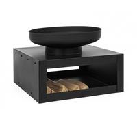 Braciere con Portalegna Efesto 70x70 in Acciaio