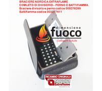 BRACIERE CROGIOLO CON BATTIFIAMMA EXTRAFLAME MELINDA MEGAN CLEMENTINA CONTESSA [EEK: Conforme]