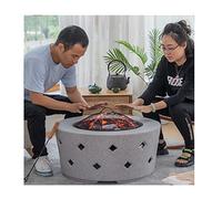 Braciere da esterno braciere a legna sulla terrazza del giardino, tavolo da barbecue multifunzione per interni, riscaldatore esterno con dispositivo di protezione dalle scintille (colore: kit-1) (kit
