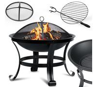 Berdsen Braciere da giardino, 60 cm, in acciaio verniciato a polvere, colore nero