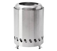 Braciere da Giardino Braciere da tavolo for interni ed esterni, mini stufa portatile a legna o a pellet, falò(Silver)