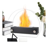 Braciere Da Tavolo Per Ambienti Interni - Stufa Riscaldatore Portatile 35x12x28 cm per Interni ed Esterni - Focolare Esterno - Per Giardino Terrazzo Balcone Soggiorno Sala Picnic