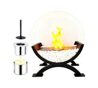 Braciere Da Tavolo Per Uso Esterno, Con Fiamma Reale Riscaldamento Riutilizzabile Portatile Smontabile, Fuoco Da Tavolo, Per Giardino Casa Prato Interno Esterno Comodino Balcone Camera Da Picnic