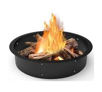 Braciere, Fodera for anello for braciere da esterno, diametro 40 pollici/interno 36 pollici, inserto for bordo rotondo in acciaio solido e metallo resistente per patio, cortile