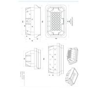 Braciere in ghisa crogiolo bruciatore per stufa a pellet in varie misure [EEK: A++]