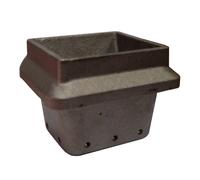 Braciere in ghisa per Stufa a Pellet 113mm x 93mm H: 81mm Bocca: 95x82mm - GHISA di 6,5mm 14809010