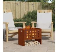 vidaXL Braciere Marrone 50 x 30 x 40 cm Acciaio