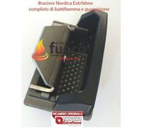 BRACIERE NORDICA EXTRAFLAME CON BATTIFIAMMA E GUARNIZIONE MELINDA IDRO STEEL 2.0 [EEK: Conforme]