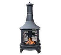 Braciere per giardino, braciere a legna da esterni, con rete parascintille, ideale per patio, barbecue in cortile, campeggio e picnic