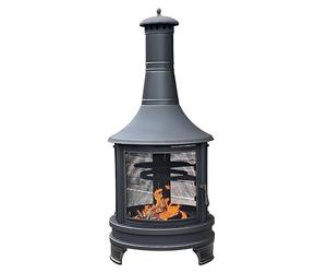 Braciere per giardino, braciere a legna da esterni, con rete parascintille, ideale per patio, barbecue in cortile, campeggio e picnic