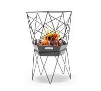 BRACIERE PER LEGNA BARBECOOK "SIERRA" IN ACCIAIO NERO, DIAMETRO 45 CM