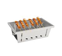 Braciere portatile, accessorio per barbecue in acciaio , resistente, per pesca, escursionismo, giardino, balcone, terrazza, viaggi, picnic, feste, campeggio