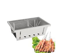 Braciere Portatile - Attrezzatura da Cucina Pieghevole Antivento - Griglia per Fuoco da Campo - per Pesca Escursionismo Giardino Balcone Terrazzo Viaggio Picnic Festa Campeggio