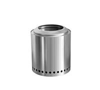 Braciere portatile senza fumo, caminetto a legna da esterno con posacenere rimovibile, in acciaio inox, per cortile, patio, campeggio