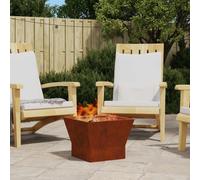 vidaXL Focolare Rustico a Legna Acciaio Invecchiato Marrone 40 X 30 cm Durevole Focolari da Esterno Quadrato Invecchiato