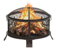 Braciere Rustico con Attizzatoio 67,5 cm XXL in Acciaio