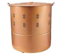 Braciere senza fumo,Braciere da esterno, Gabbia for inceneritore in acciaio inossidabile con coperchio, barili for la combustione for esterni, for rifiuti da giardino(Bronze,B)