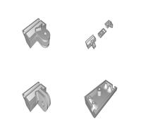 Bracket for Logitech 9000 Webcam Modular Mount Vertical Horizontal Compatible