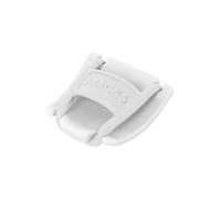 Bracks - Fermaglio per bloccare i lacci, per tutti i tipi di scarpe, facile da usare ed efficace, 1 paio, 30 colori, Bianco (white-white), Taglia unica