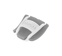 Bracks - Fermaglio per bloccare i lacci, per tutti i tipi di scarpe, facile da usare ed efficace, 1 paio, 30 colori, Grigio (Grey-White), Taglia unica