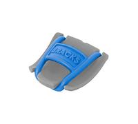 Bracks - Fermaglio per bloccare i lacci, per tutti i tipi di scarpe, facile da usare ed efficace, 1 paio, 30 colori, Grigio (Grey-Blue), Taglia unica