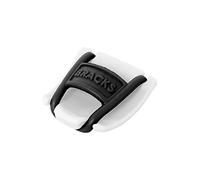 Bracks - Fermaglio per bloccare i lacci, per tutti i tipi di scarpe, facile da usare ed efficace, 1 paio, 30 colori, Bianco (White-Black), Taglia unica