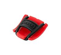 Bracks - Fermaglio per bloccare i lacci, per tutti i tipi di scarpe, facile da usare ed efficace, 1 paio, 30 colori, Rosso (red-black), Taglia unica